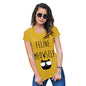 Funny Tee Shirts For Women Feline Meowself Women's T-Shirt Small Yellow