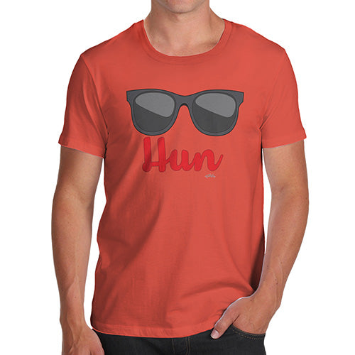 Mens Humor Novelty Graphic Sarcasm Funny T Shirt HUN Men's T-Shirt X-Large Orange