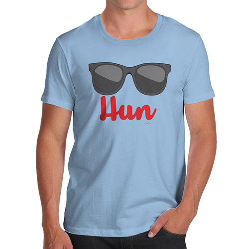 Mens Humor Novelty Graphic Sarcasm Funny T Shirt HUN Men's T-Shirt Small Sky Blue