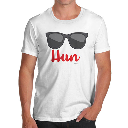 Novelty T Shirts For Dad HUN Men's T-Shirt Small White