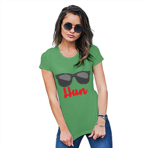 Funny T Shirts For Mum HUN Women's T-Shirt X-Large Green