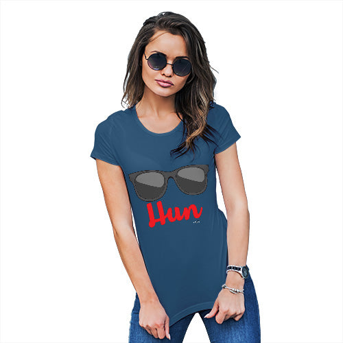 Womens T-Shirt Funny Geek Nerd Hilarious Joke HUN Women's T-Shirt Large Royal Blue