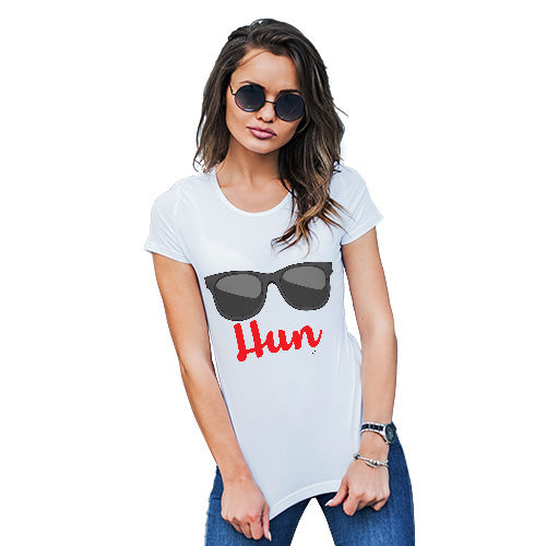 Novelty Gifts For Women HUN Women's T-Shirt Large White