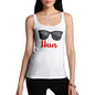 Women Funny Sarcasm Tank Top HUN Women's Tank Top Large White