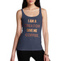 Funny Tank Tops For Women I Am A Creator Give Me Coffee Women's Tank Top X-Large Navy