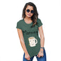 Funny T-Shirts For Women Morning Tea Women's T-Shirt Large Bottle Green