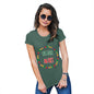 Womens Funny T Shirts Vegan Alert Women's T-Shirt Small Bottle Green