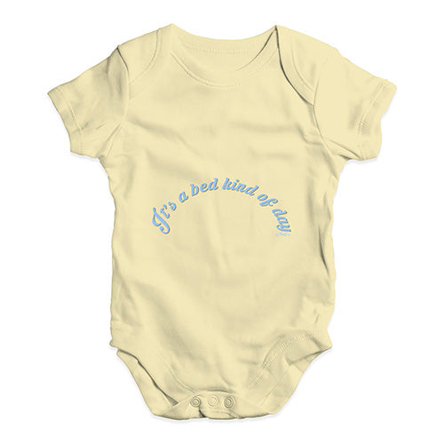 It's A Bed Kind Of Day Baby Unisex Baby Grow Bodysuit