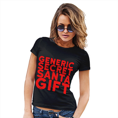 Funny T Shirts For Mum Generic Secret Santa Gift Women's T-Shirt Small Black