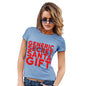 Funny Gifts For Women Generic Secret Santa Gift Women's T-Shirt Small Sky Blue