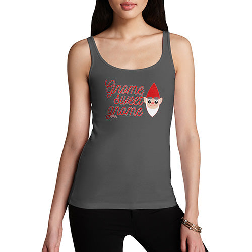 Funny Tank Top For Mum Gnome Sweet Gnome Women's Tank Top X-Large Dark Grey