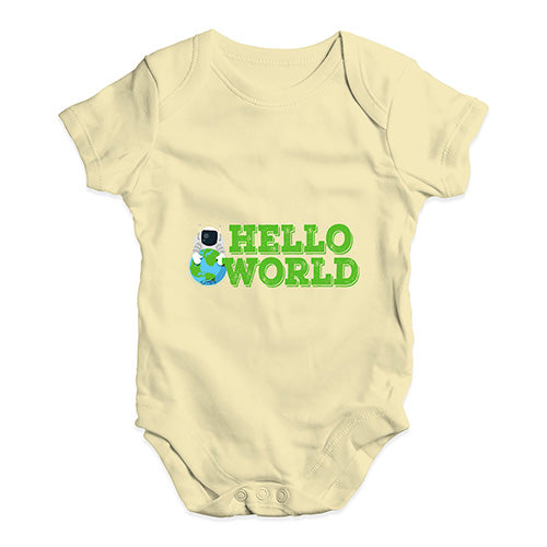 Hello World Baby Unisex Baby Grow Bodysuit