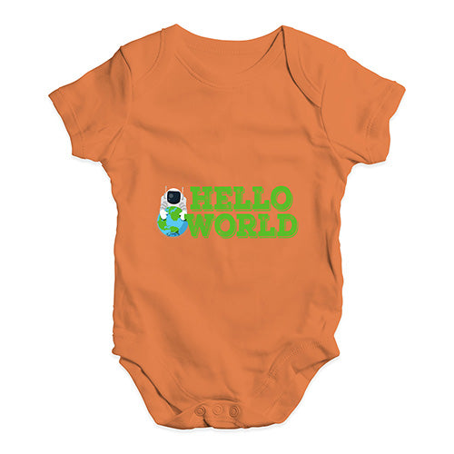 Hello World Baby Unisex Baby Grow Bodysuit