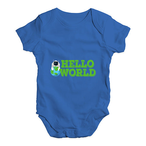 Hello World Baby Unisex Baby Grow Bodysuit