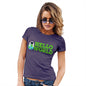 Womens Novelty T Shirt Christmas Hello World Women's T-Shirt X-Large Plum