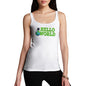 Novelty Tank Top Women Hello World Women's Tank Top Small White