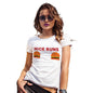 Womens Novelty T Shirt Nice Buns Women's T-Shirt Small White