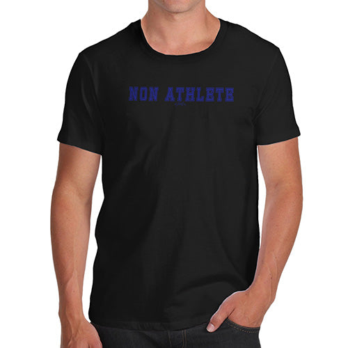 Novelty Tshirts Men Funny Non Athlete Men's T-Shirt Large Black