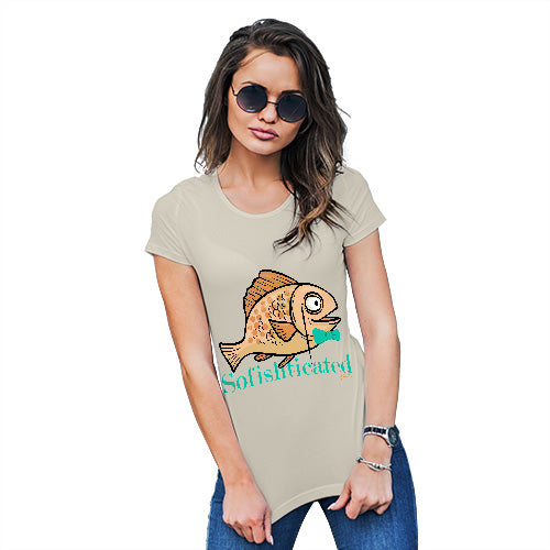 Novelty Tshirts Women Sofishticated Women's T-Shirt X-Large Natural