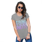 Funny T-Shirts For Women Strong Is The New Pretty Women's T-Shirt Medium Light Grey