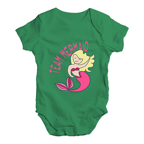 Team Mermaid Baby Unisex Baby Grow Bodysuit