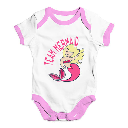 Team Mermaid Baby Unisex Baby Grow Bodysuit