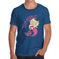 Funny Tee For Men Team Mermaid Men's T-Shirt Large Royal Blue