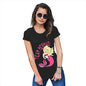 Womens Humor Novelty Graphic Funny T Shirt Team Mermaid Women's T-Shirt X-Large Black