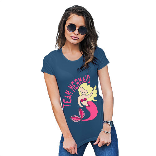 Novelty Gifts For Women Team Mermaid Women's T-Shirt X-Large Royal Blue