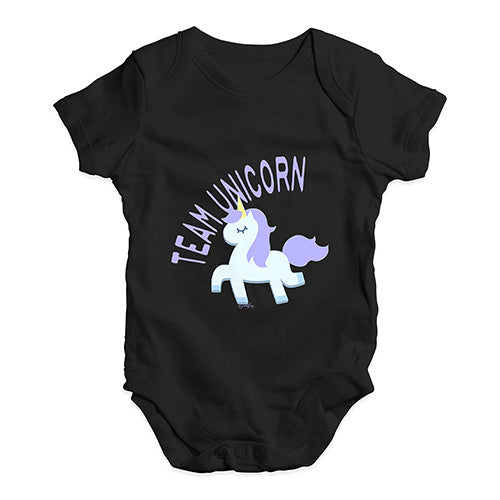 Team Unicorn Baby Unisex Baby Grow Bodysuit