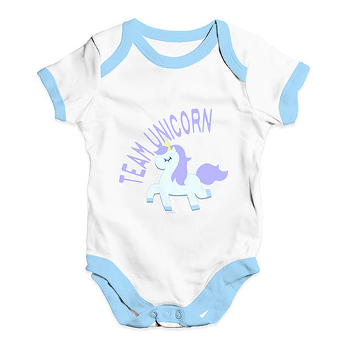 Team Unicorn Baby Unisex Baby Grow Bodysuit