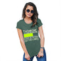 Funny Tee Shirts For Women Thinking Please Be Patient Women's T-Shirt Large Bottle Green