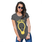 Womens Novelty T Shirt Watt Watt Lightbulb Women's T-Shirt Medium Dark Grey