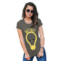 Funny T Shirts For Mum Watt Watt Lightbulb Women's T-Shirt Medium Khaki