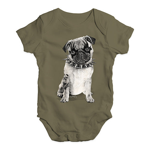 Punk Pug Baby Unisex Baby Grow Bodysuit