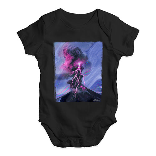 Neon Lightning Volcano Baby Unisex Baby Grow Bodysuit