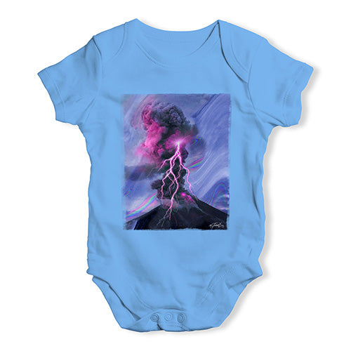 Neon Lightning Volcano Baby Unisex Baby Grow Bodysuit