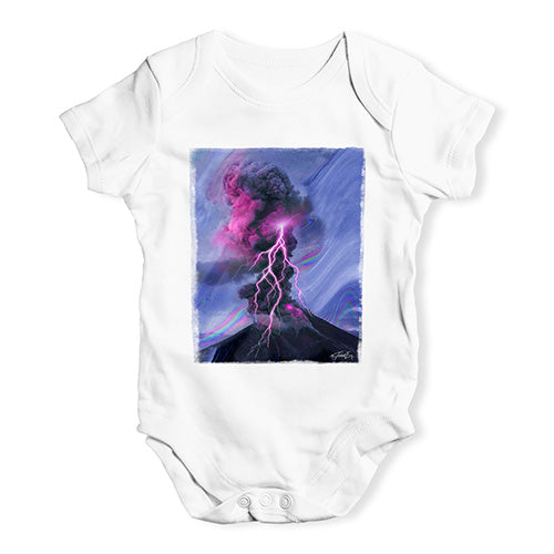 Neon Lightning Volcano Baby Unisex Baby Grow Bodysuit