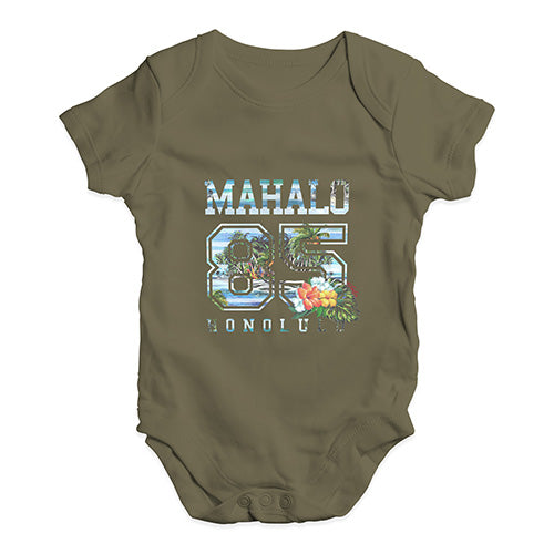 Mahalo Honolulu Baby Unisex Baby Grow Bodysuit