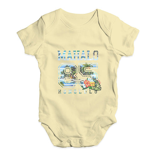 Mahalo Honolulu Baby Unisex Baby Grow Bodysuit