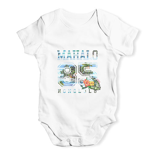 Mahalo Honolulu Baby Unisex Baby Grow Bodysuit