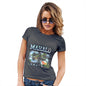 Womens Novelty T Shirt Mahalo Honolulu Women's T-Shirt Medium Dark Grey