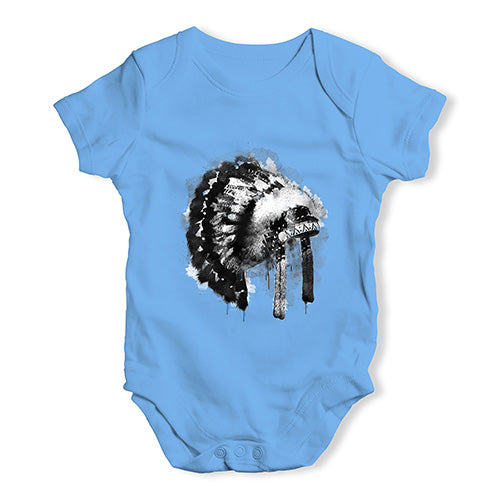 Native American Headdress Baby Unisex Baby Grow Bodysuit