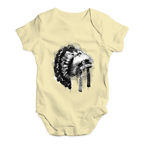 Native American Headdress Baby Unisex Baby Grow Bodysuit