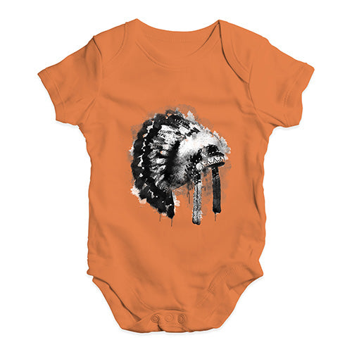 Native American Headdress Baby Unisex Baby Grow Bodysuit