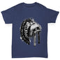 Boys Funny T Shirt Native American Headdress Boy's T-Shirt Age 9-11 Navy