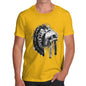 Novelty T Shirts For Dad Native American Headdress Men's T-Shirt Large Yellow