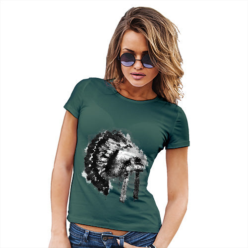 Funny T-Shirts For Women Sarcasm Native American Headdress Women's T-Shirt X-Large Bottle Green