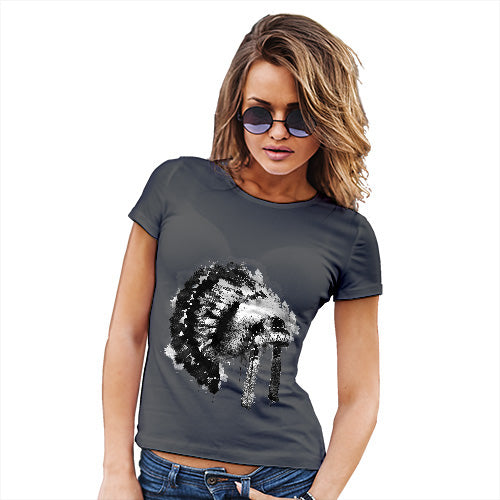 Funny Gifts For Women Native American Headdress Women's T-Shirt Medium Dark Grey