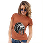 Womens Funny Tshirts Native American Headdress Women's T-Shirt Large Orange